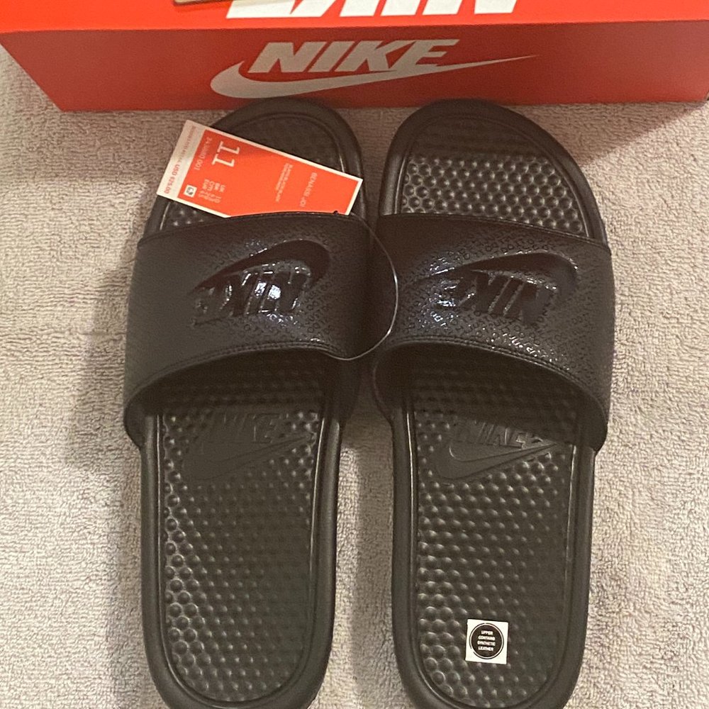 Nike Benassi JDI Black Slides/Sandals Mens Size 11
